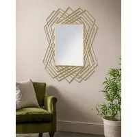Specter Extra Large Rectangular Wall Mirror - Gold alternate view