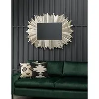 Herzfeld Extra Large Rectangular Wall Mirror - Silver alternate view