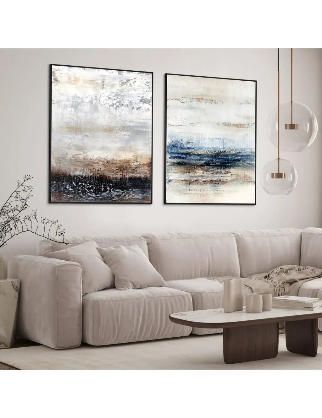 Fearless Set of 2 Rectangle Framed Art - Brown product