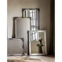 Fiennes Extra Large Rectangular Wall Mirror - White alternate view