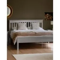 Hastings Double (4ft 6) Bed Frame - Grey, Solid Pine alternate view