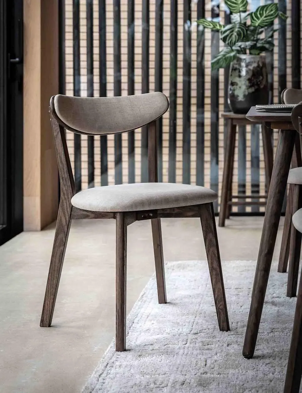 Hatfield Set of 2 Dining Chairs - Brown Mix, Rubberwood product