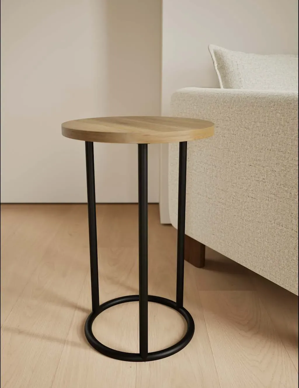 Holt Round Side Table - Natural Mix product