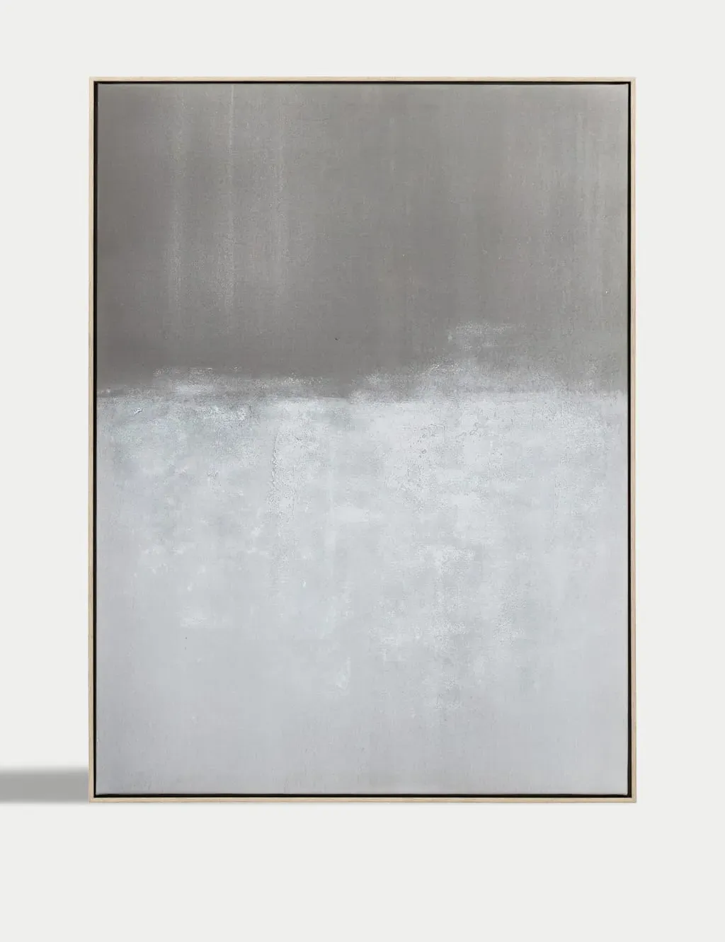 Horizon Abstract Rectangle Framed Canvas - Taupe product