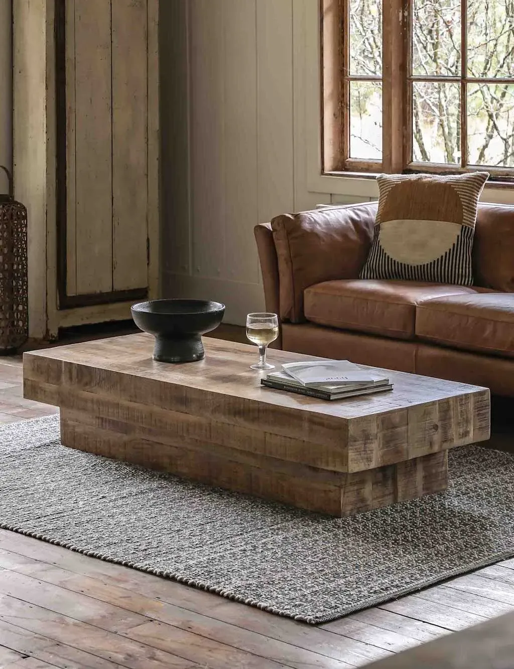 Iowa Rectangular Coffee Table - Natural, Mango Wood product
