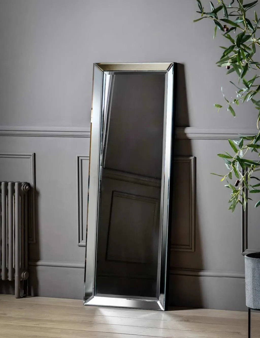 Luna Extra Large Full Length Wall Mirror - Silver product