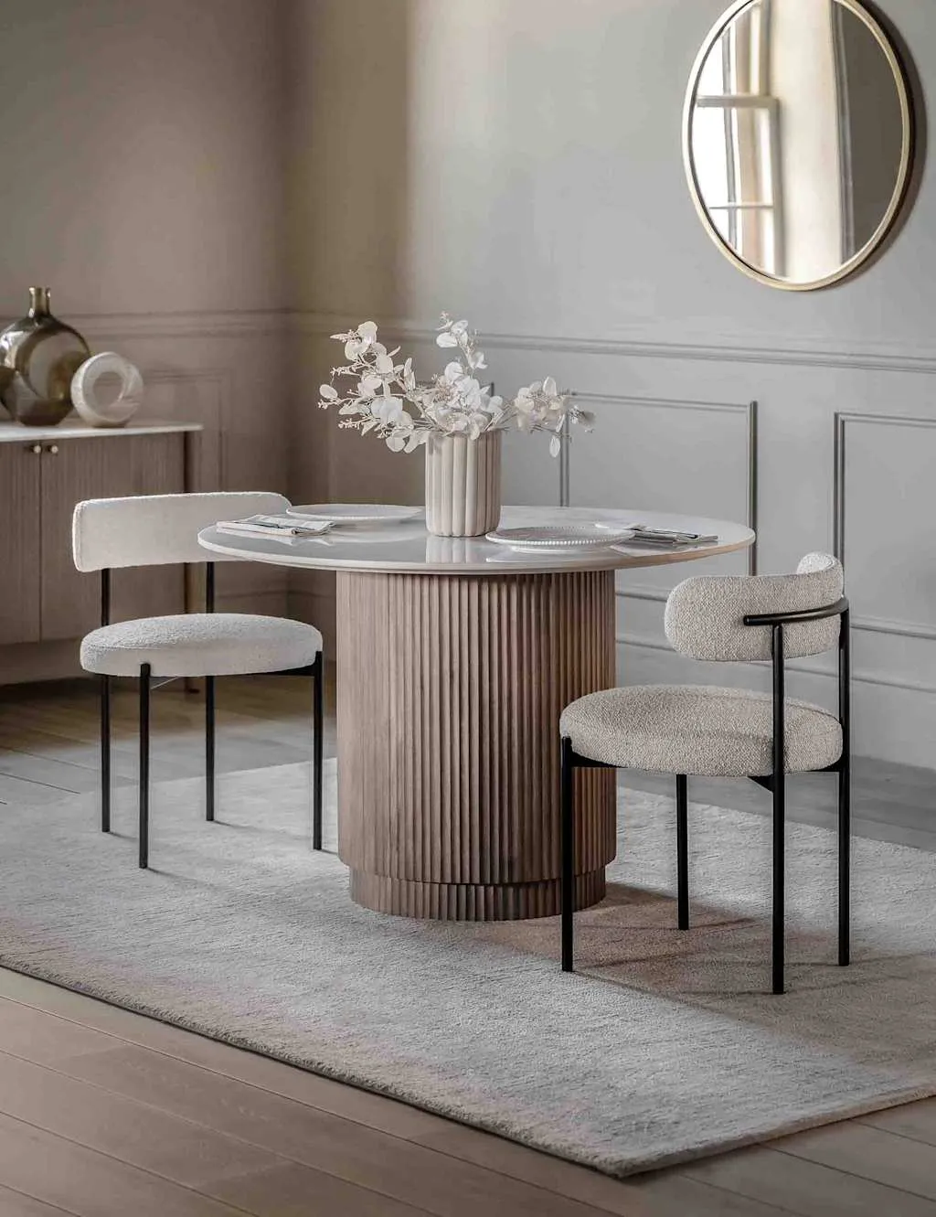 Marmo Round Dining Table - Natural Mix, Marble product