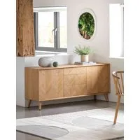 Milano 2 Door Sideboard - Natural, Oak Veneer alternate view