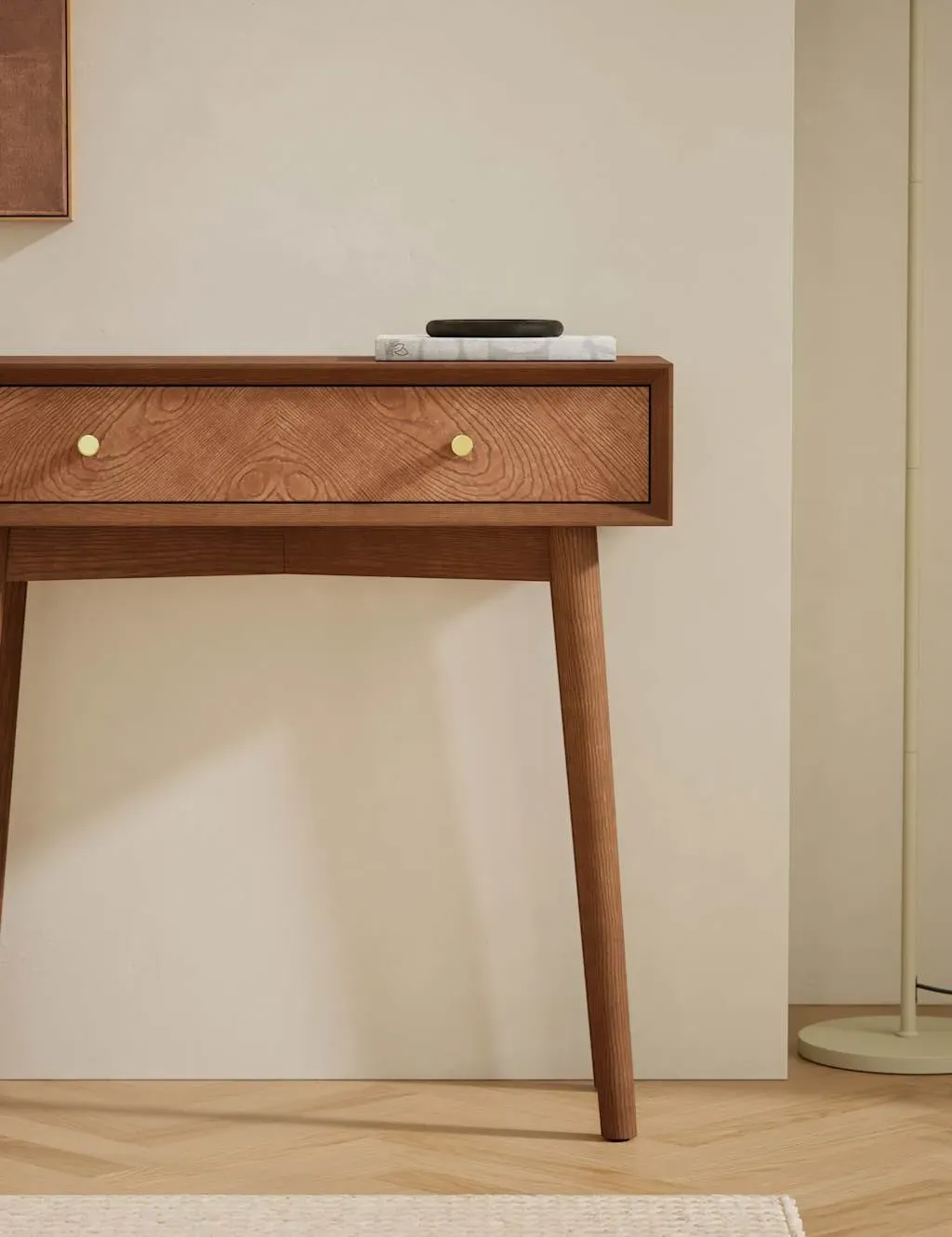 Monroe Console Table with Drawer - Natural, Oak product