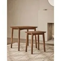 Monroe Nest of Tables - Natural, Oak Veneer alternate view