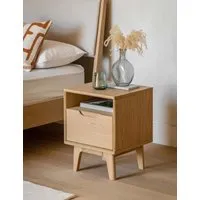 Nord 1 Drawer Bedside Table - Oak alternate view