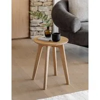 Nord Round Side Table - Oak alternate view