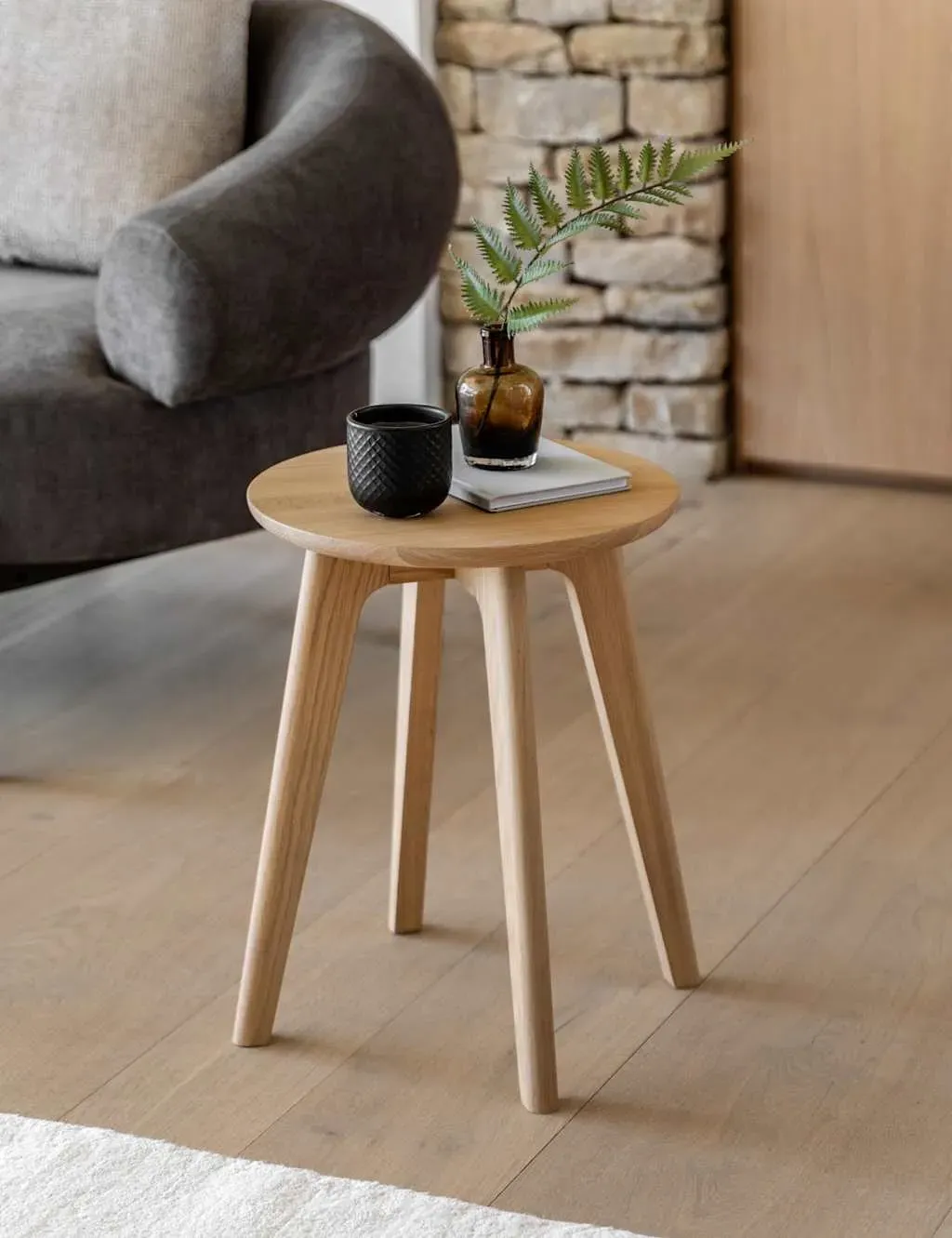 Nord Round Side Table - Oak product