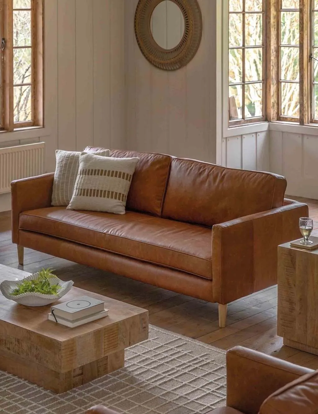 Osborne 3-Seater Sofa - Brown, Top Grain Leather product