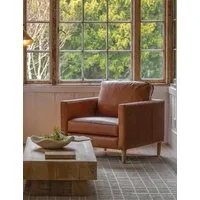 Osborne Armchair - Dark Brown, Top Grain Leather alternate view