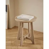 Oslo Round Side Table - Natural, Mango Wood alternate view