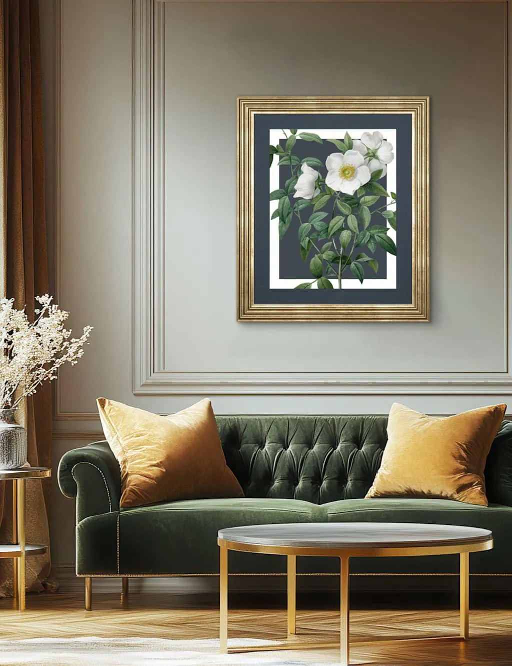 Rosa Nivea Rectangle Framed Canvas - Multi product