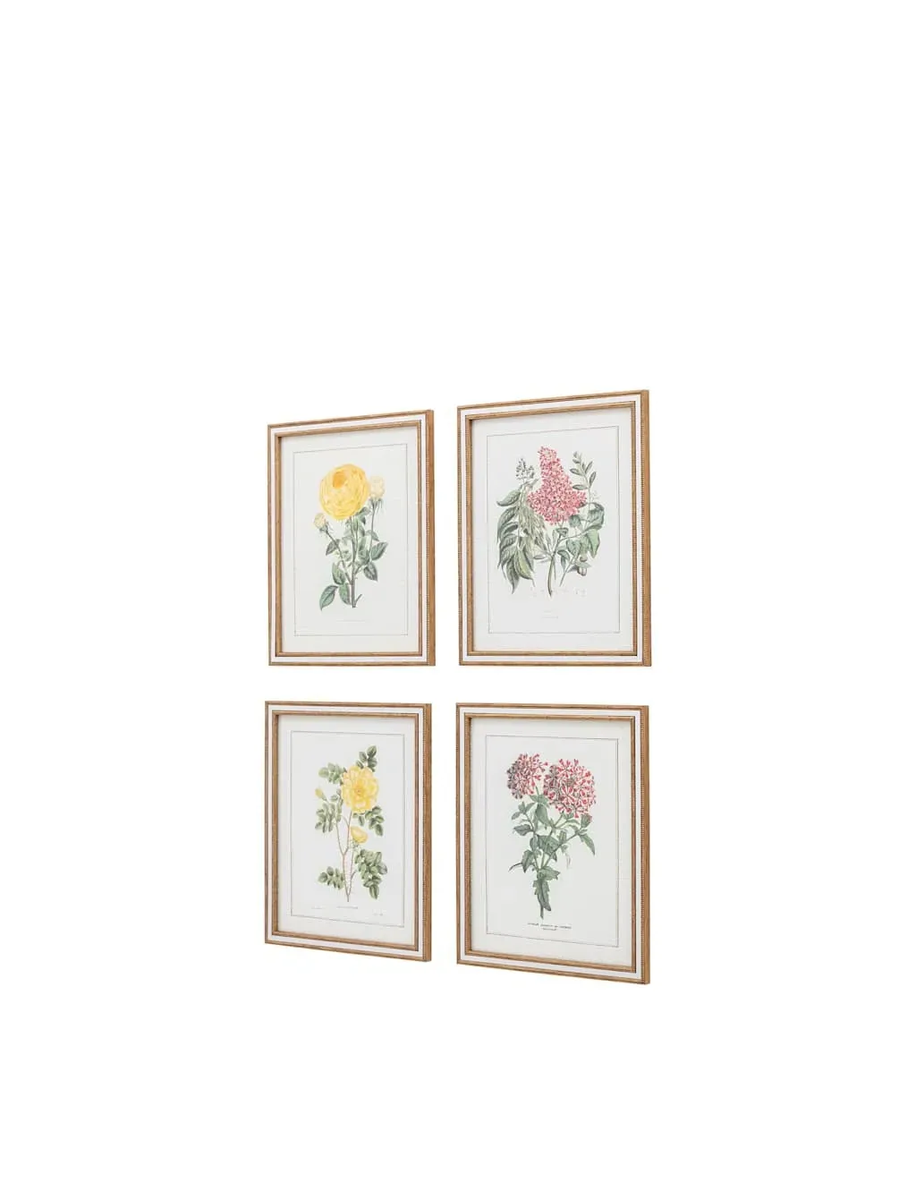 Set of 4 Floral Framed Art - Green Mix product