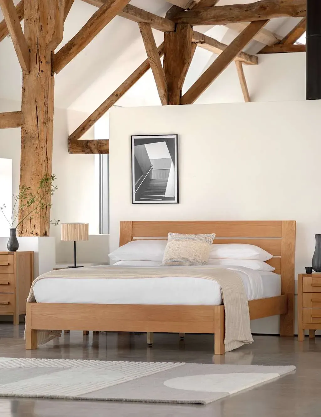 Sonoma Bed Frame with Headboard - Oak product