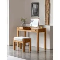 Sonoma Dressing Table & Stool Set - Oak alternate view