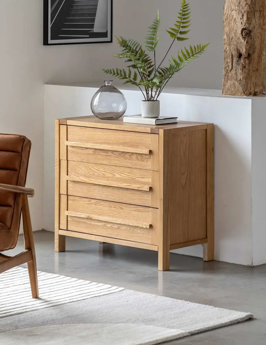 Sonoma Narrow 3 Drawer Chest - Oak product