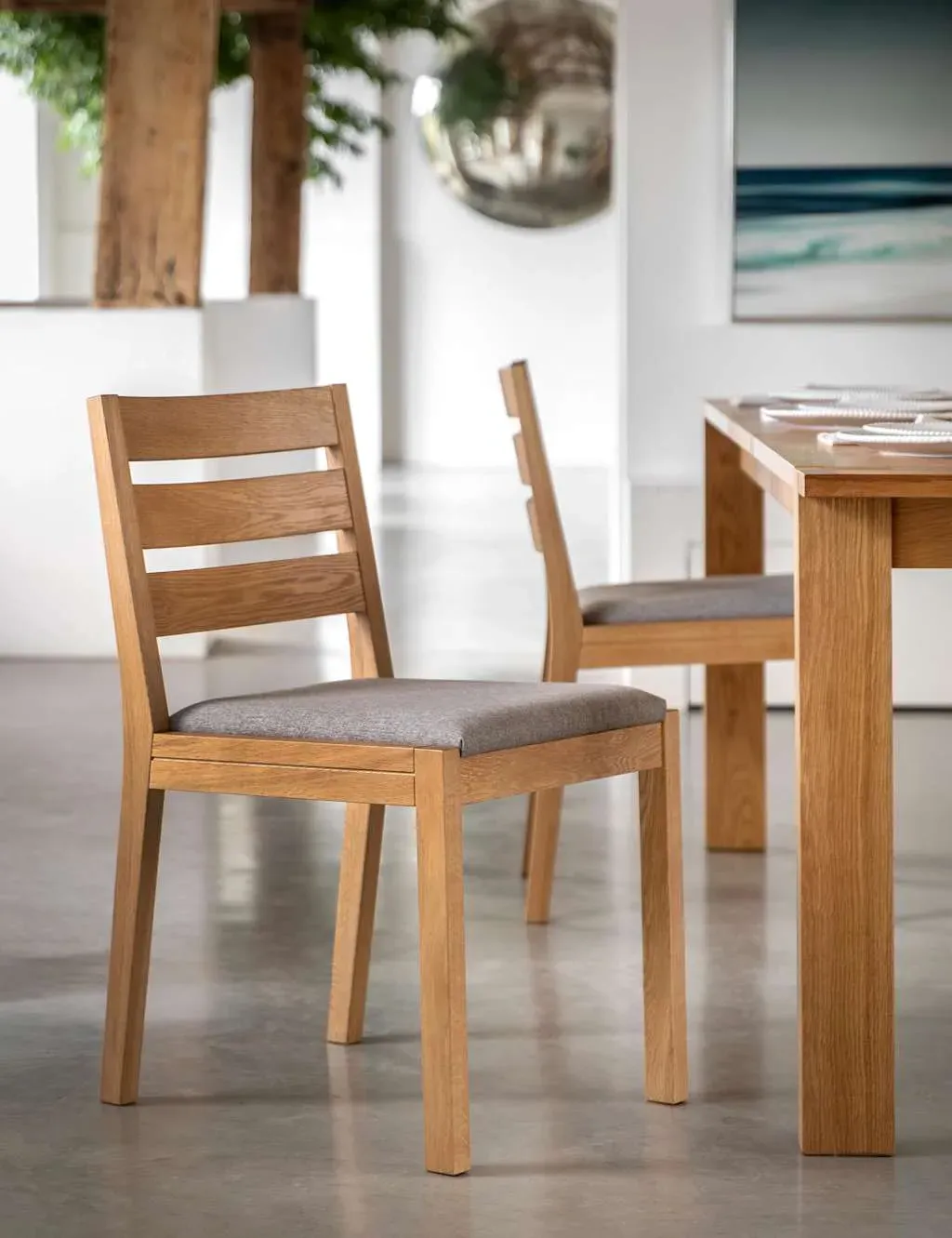 Sonoma Set of 2 Fabric Dining Chairs - Oak product