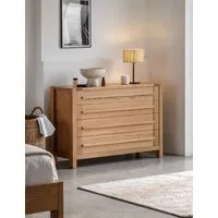 Sonoma Wide 4 Drawer Chest - Oak alternate view