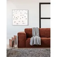 Downhill Travel Square Framed Art - White alternate view