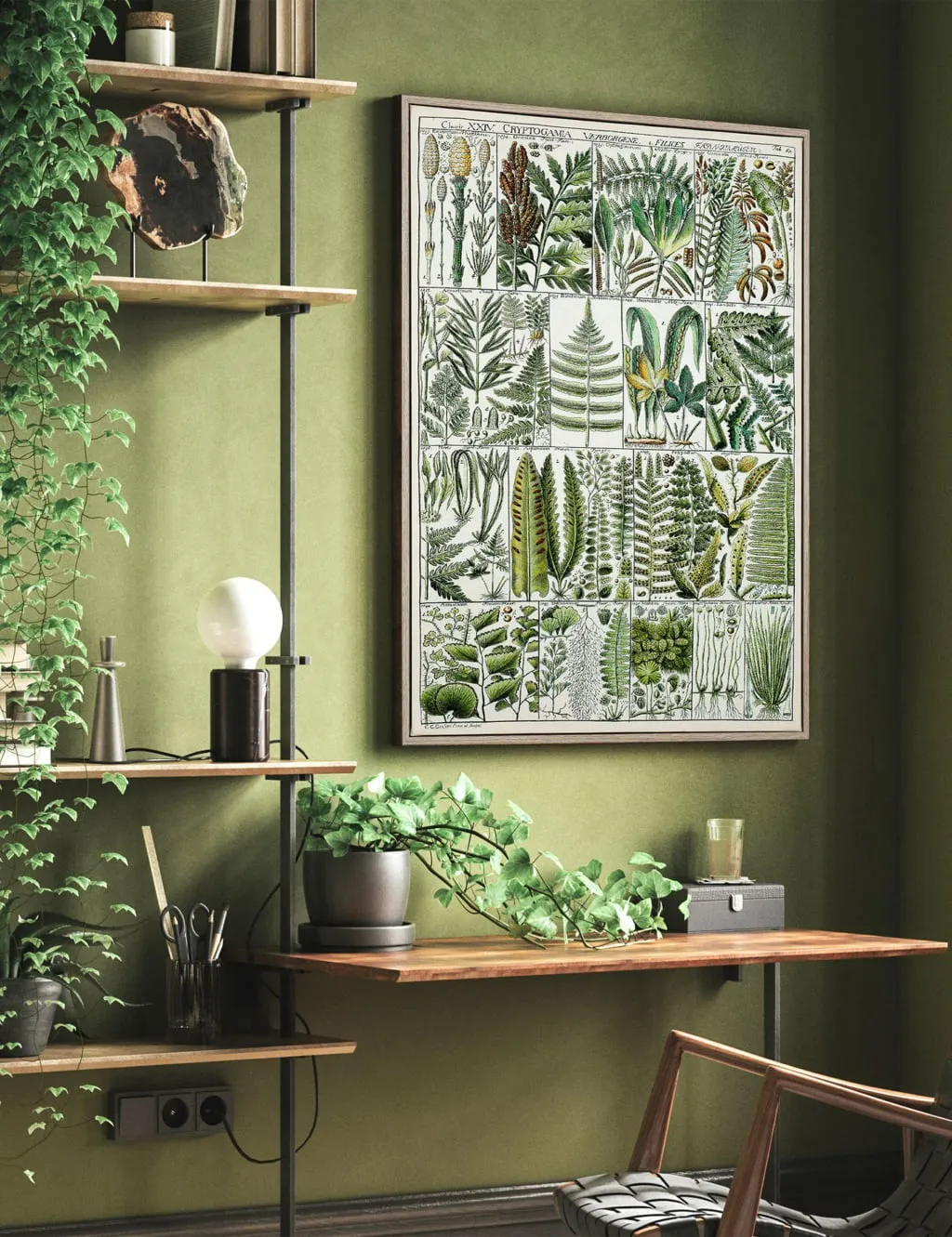 The Botanist Botanical Framed Art - Neutral product