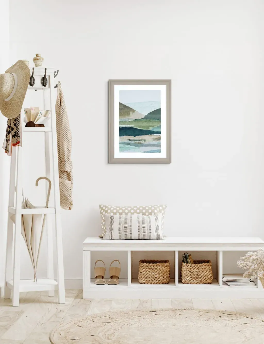 Valley Light Framed Art - Blue product