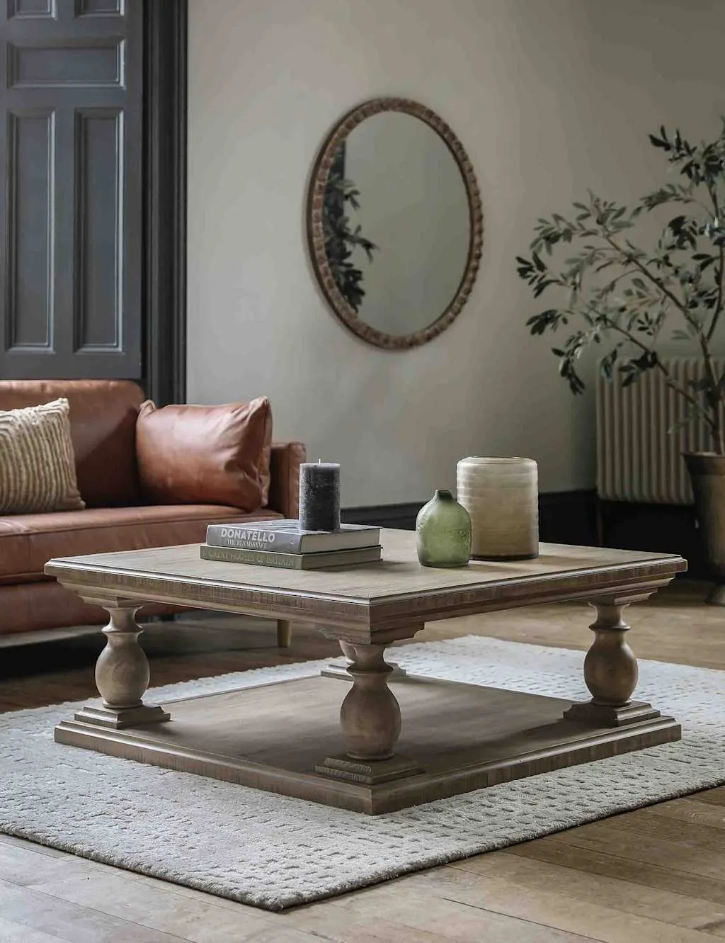 Vancouver Rectangular Coffee Table with Shelf - Natural, Pine product