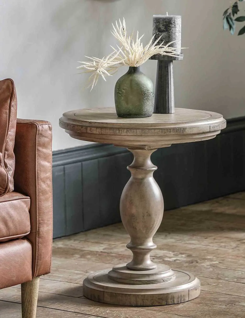 Vancouver Round Side Table - Natural, Pine product