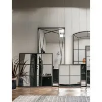 Wainscott Extra Large Rectangular Mirror - Black alternate view