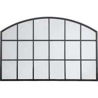 Wingham Arch Large Wall Mirror - Black, Metal alternate view