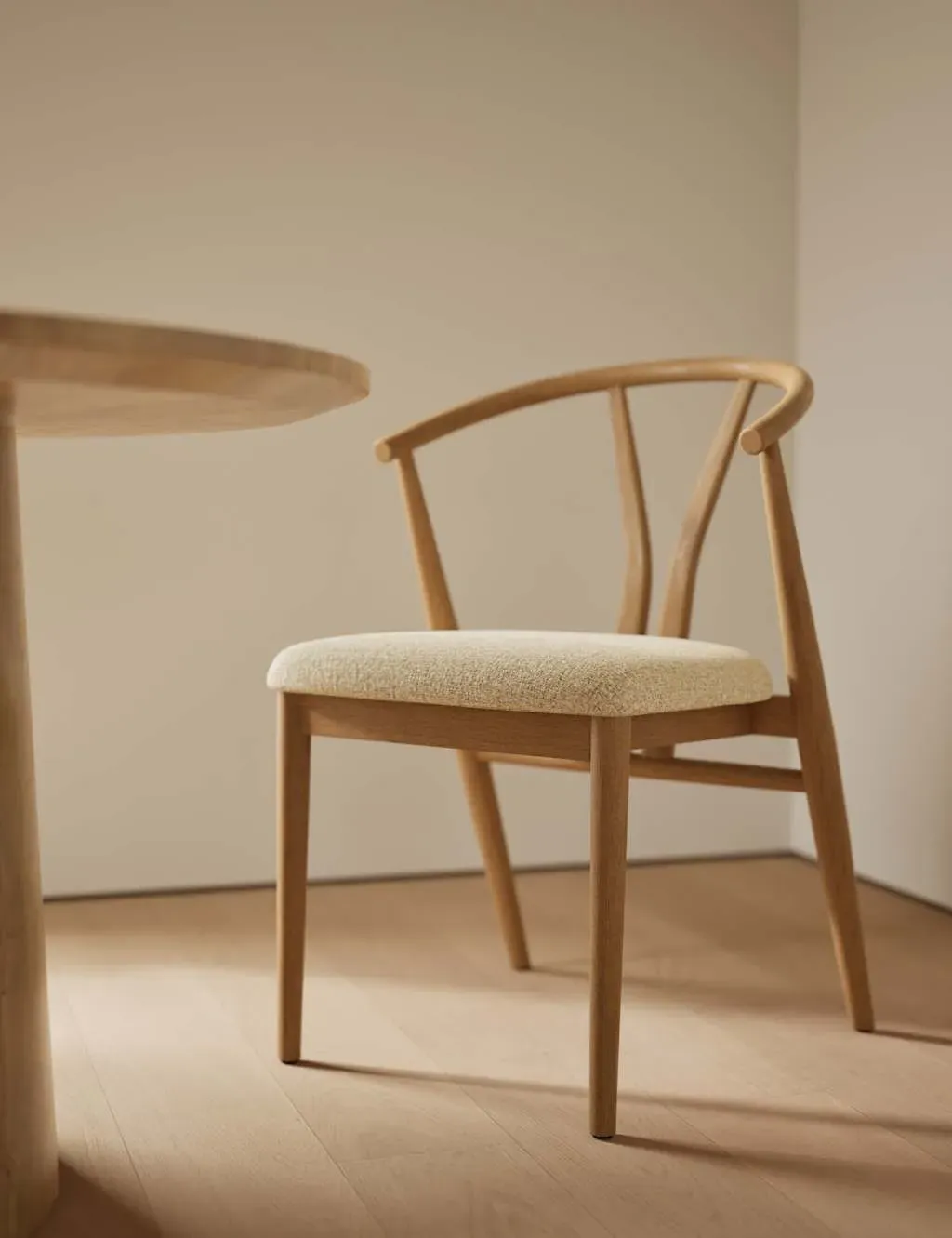 Wishbone Set of 2 Dining Chairs - Natural, Oak product
