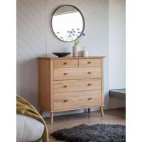 Wycombe 5 Drawer Chest - Brown, Oak alternate view