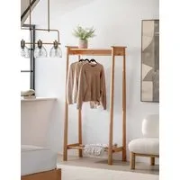Wycombe Open Wardrobe - Natural, Oak Veneer alternate view