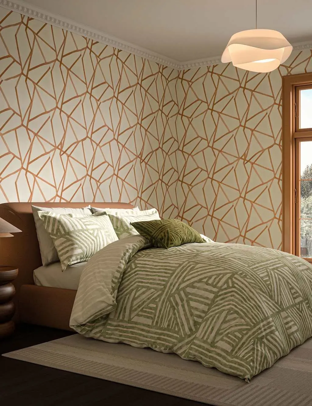 Crater Large Cushion Geometric - Jade, Cotton product