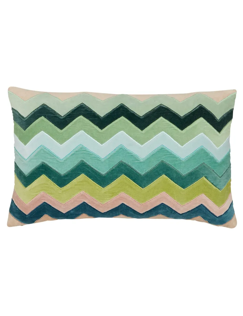 Floreana Large Scatter Cushion - Green Mix, Cotton product