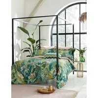 Floreana Cotton Sateen Bedding Set - Green Mix alternate view