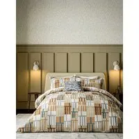Zuni Cushion with Fringe Detail - Blue, Cotton alternate view
