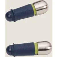 BarWise Twist-lock Wine Stoppers Set - Silver Grey alternate view
