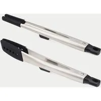 Elevate Fusion Set of 2 Silicone Tongs - Grey alternate view