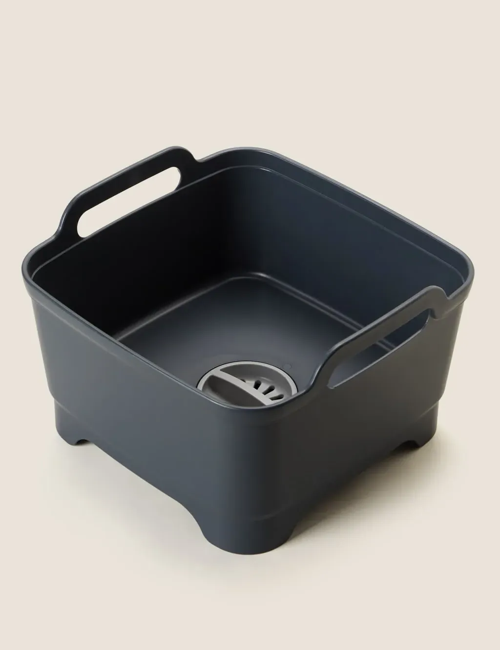 Wash and Drain Washing-up Bowl - Grey, Plastic product