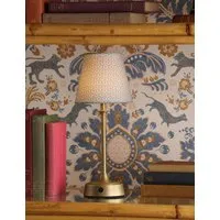Apsley Rechargeable Metal Table Lamp - Antique Brass alternate view