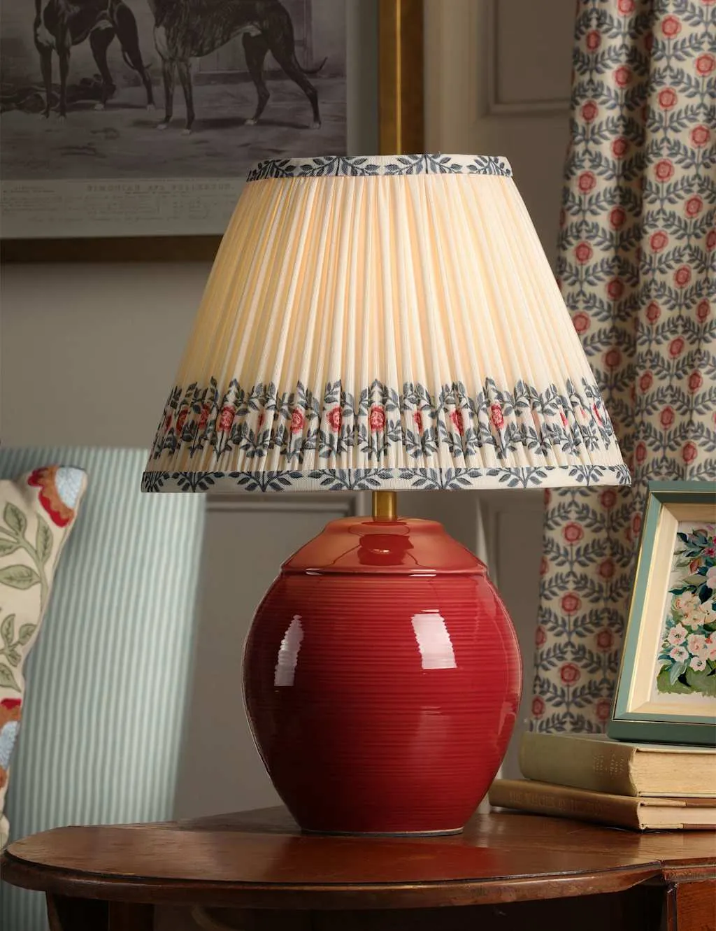 Wentworth Ceramic Table Lamp - Red product