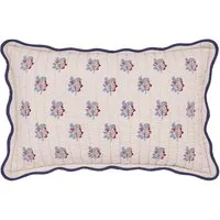 Floral Festival Quilted Cushion - Cream Mix alternate view