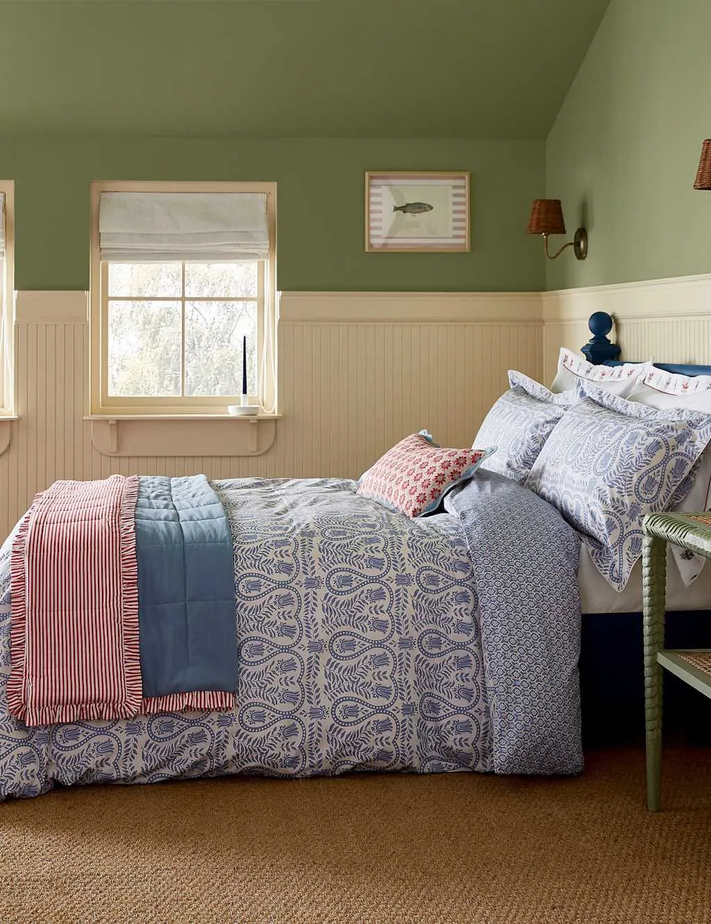 Wandering Indienne Bedding Set - Blue, Pure Cotton product
