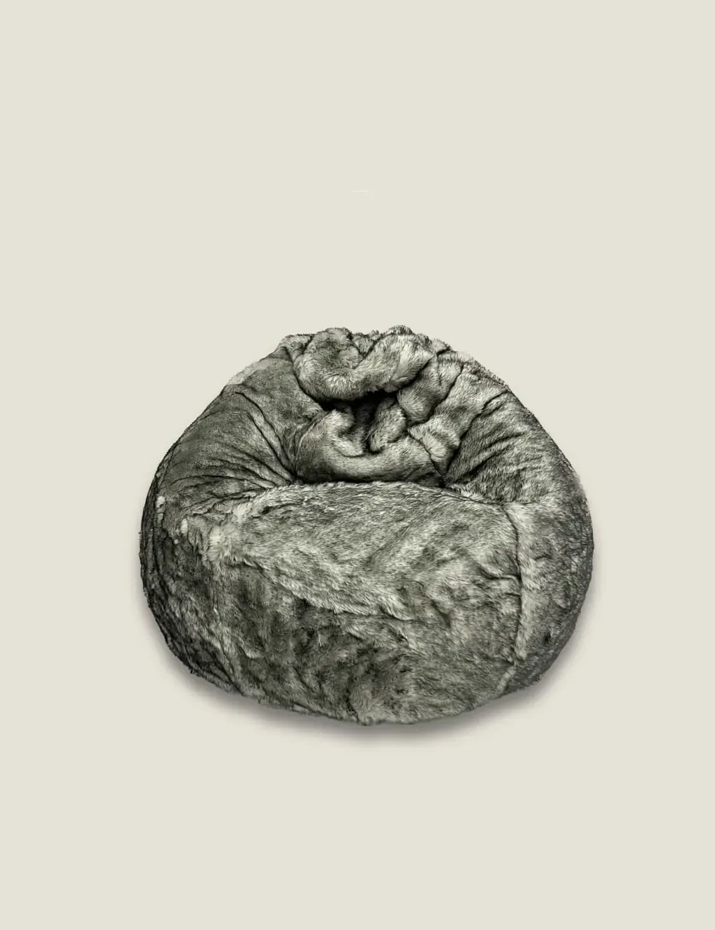 Faux Fur Pouffe - Grey product