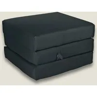 Single Cube Chair Bed - Black, Polyester alternate view